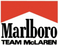 Il composit logo di Marlboro Team McLaren usato dal 1976 al 1990