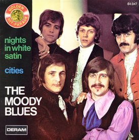 Обложка сингла The Moody Blues «Nights in White Satin» (1967)