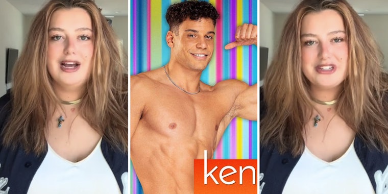 Woman talking(l+R), Kenny Rodriguez from Love Island(c)