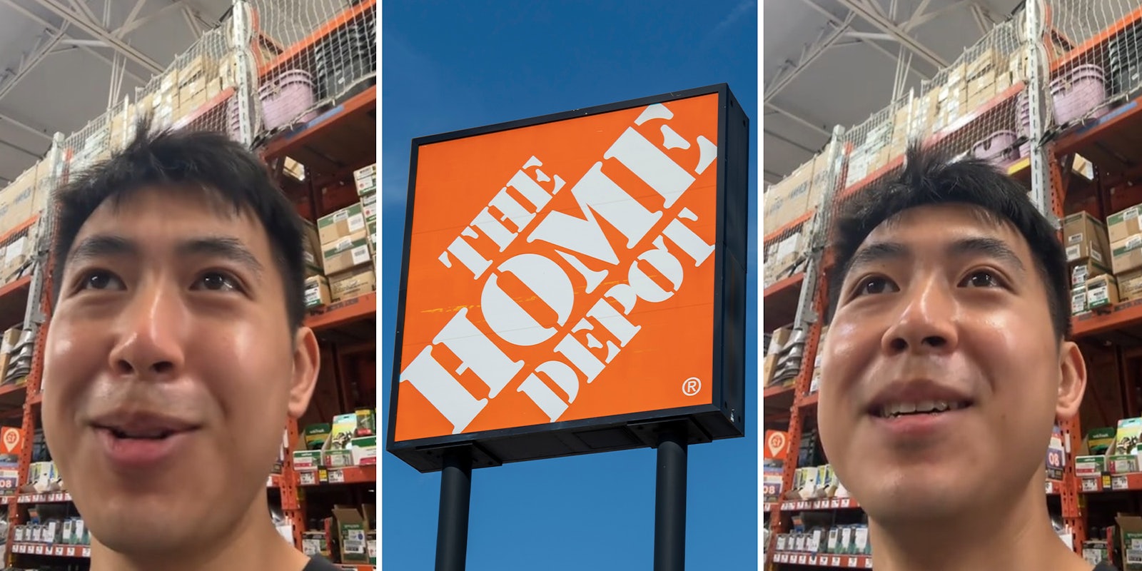 Home Depot customer notices something unusual on the security cameras in the store