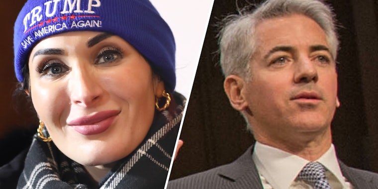 Laura Loomer(l), Bill Ackman(R)