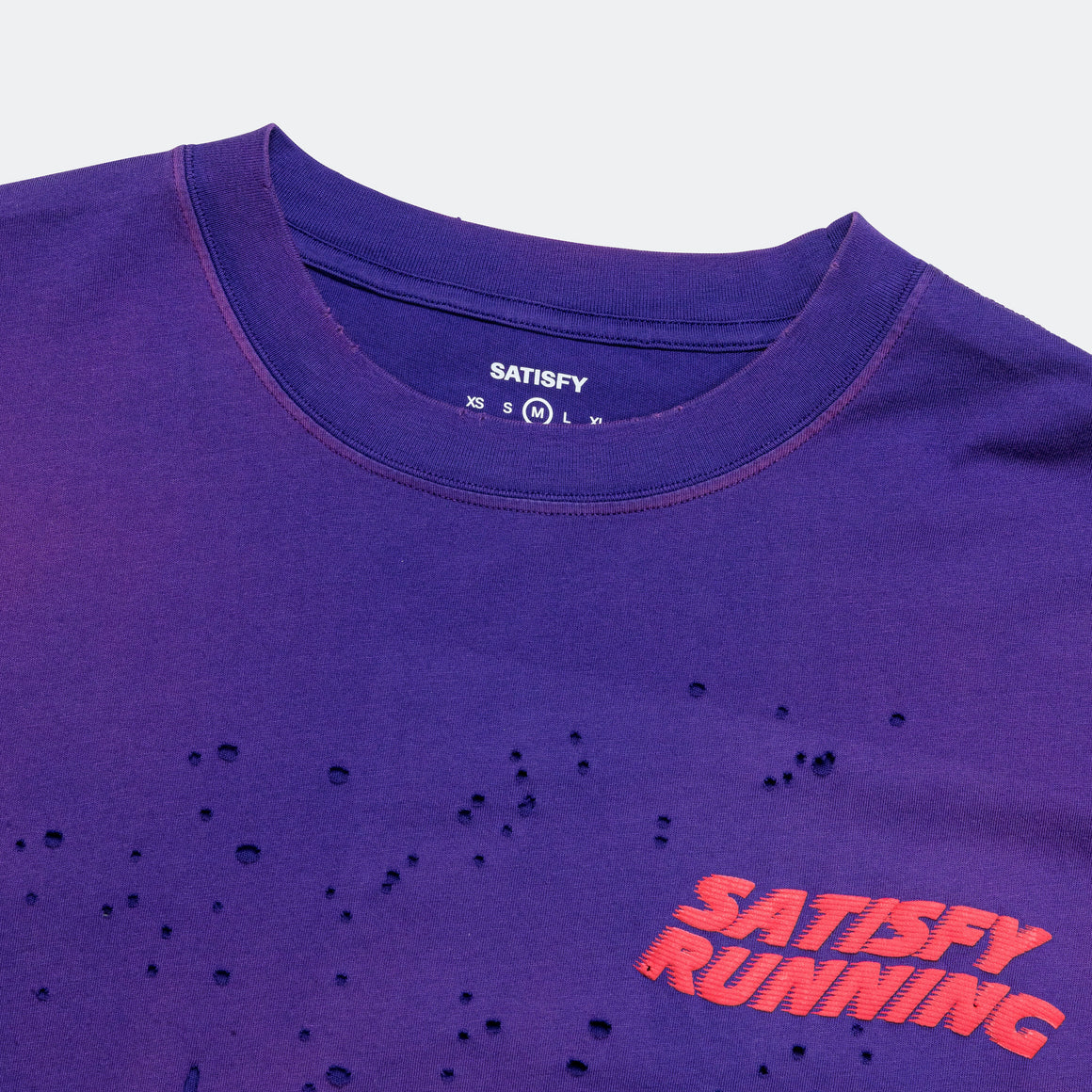 Satisfy - MothTech™ T-Shirt - Sun Bleached/Acid Purple - Up There Athletics