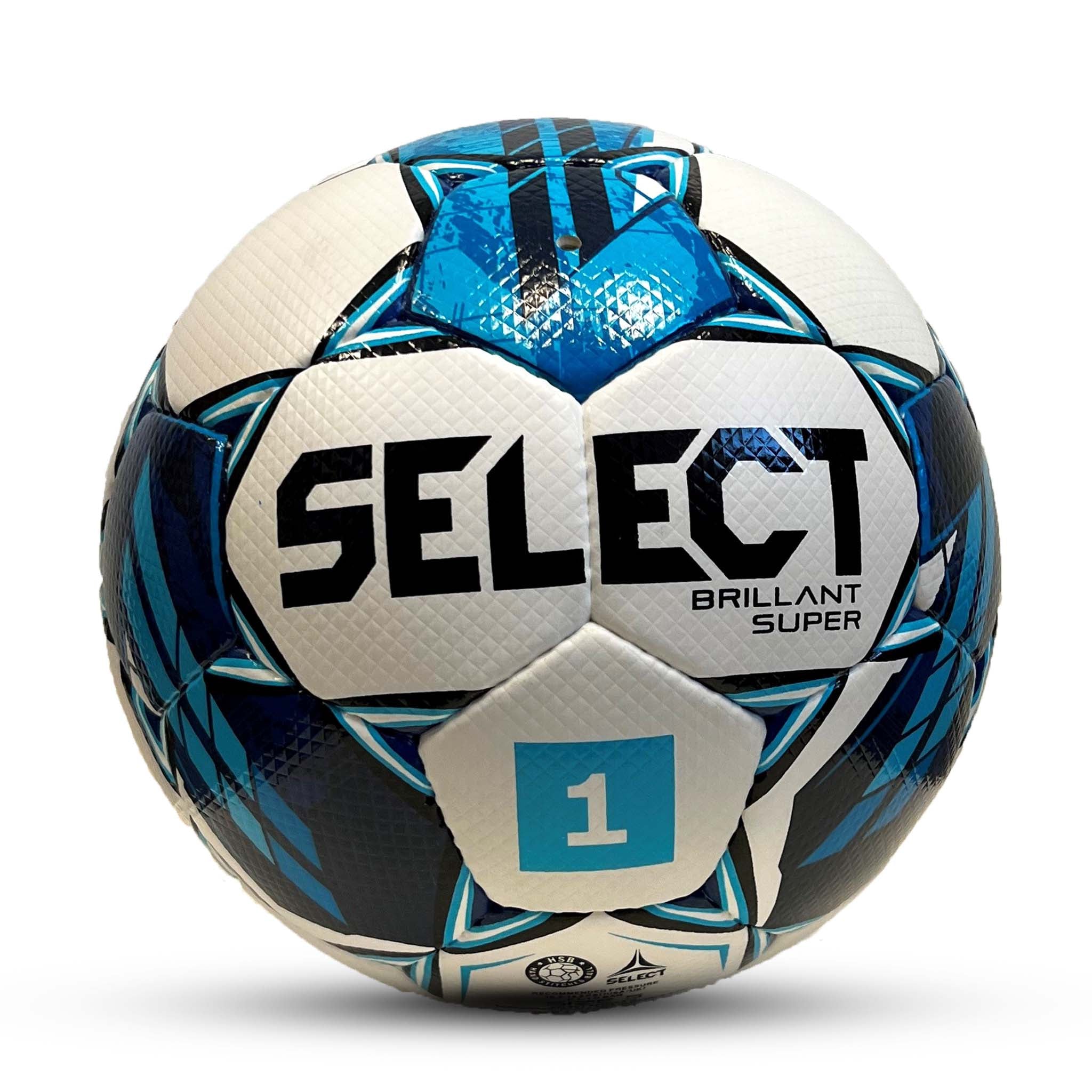 White professional soccer ball #color_white/blue