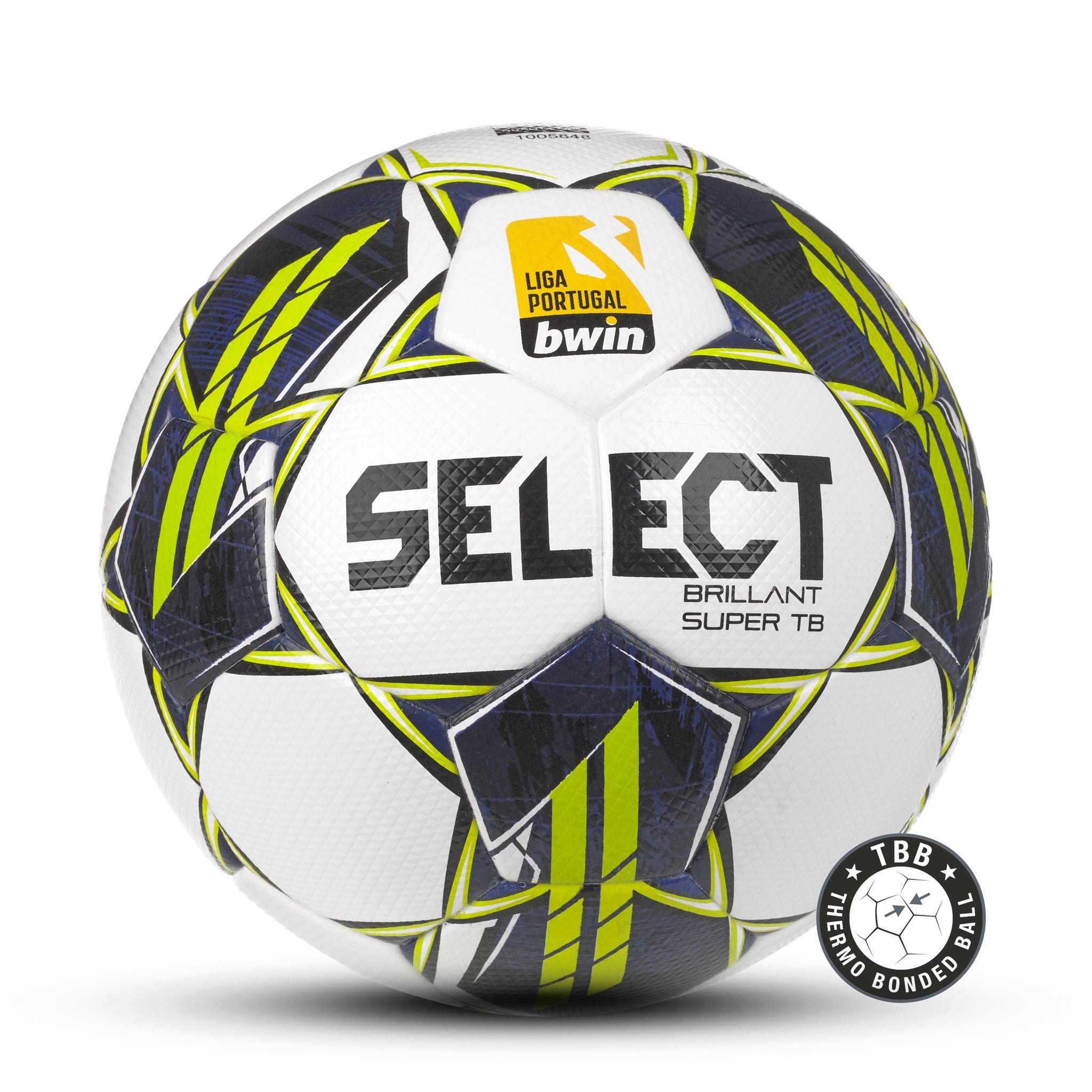 White professional soccer ball #color_white/navy