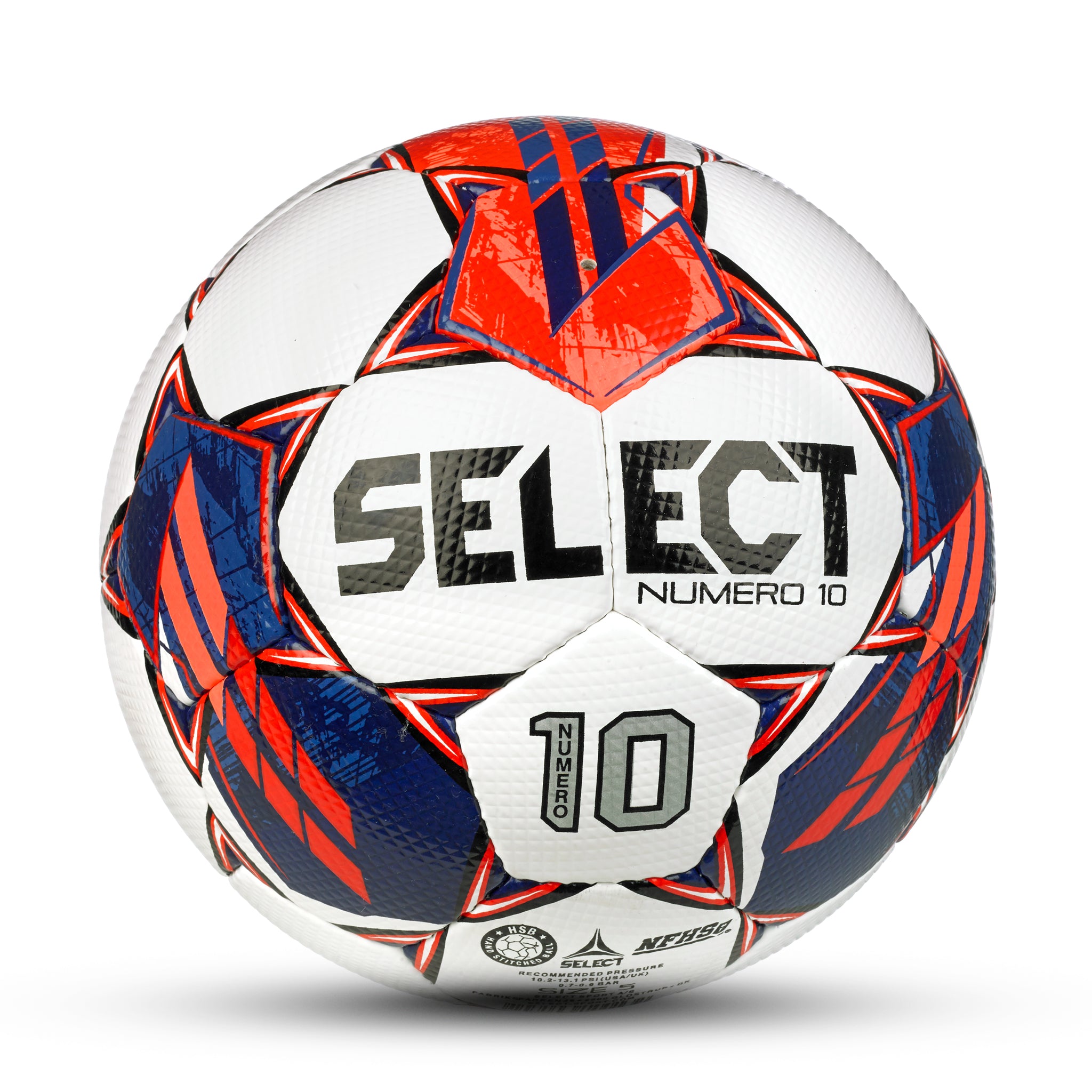 White club soccer ball #color_blue/red