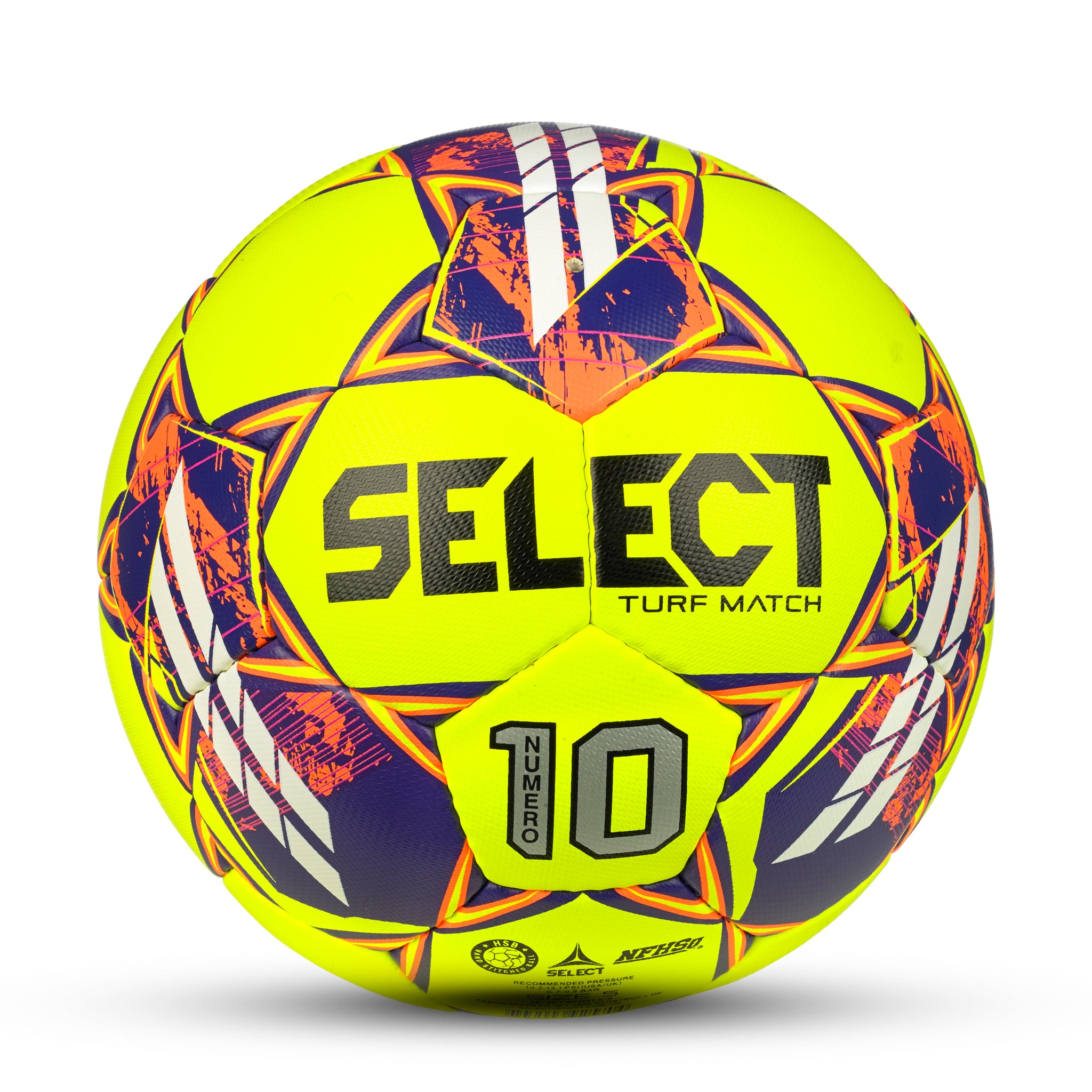 Yellow club soccer ball #color_yellow/orange/purple #color_yellow/orange