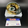 NFL - Packers MarShawn Lloyd Signed Chrome Mini Helmet