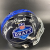 NFL - 2024 NFL Draft Replica Helmet Signed By Over 10 Players Including Rome Odunze, Malik Nabers, Xavier Legette, Brock Bowers, Luke McCaffrey, And Tre Benson