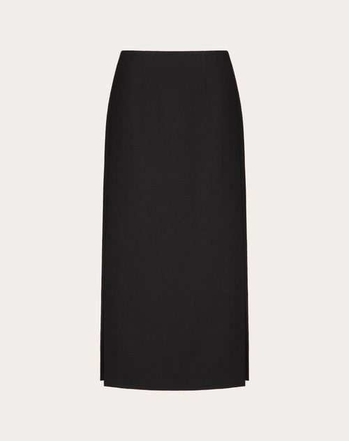 Valentino - Grisaille Midi Skirt - Black - Woman - Shelf - W Pap - Le Noir Black 2