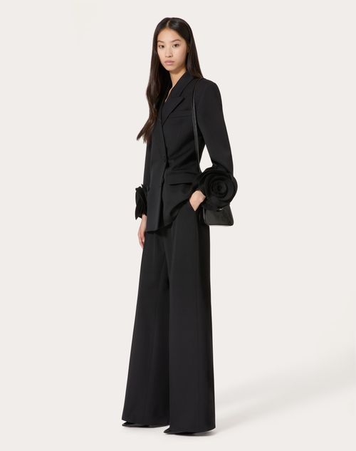 Valentino - Pantalón De Grisalla - Negro - Mujer - Ropa