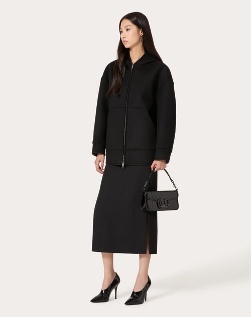 Valentino - Minifalda De Grisalla - Negro - Mujer - Ropa