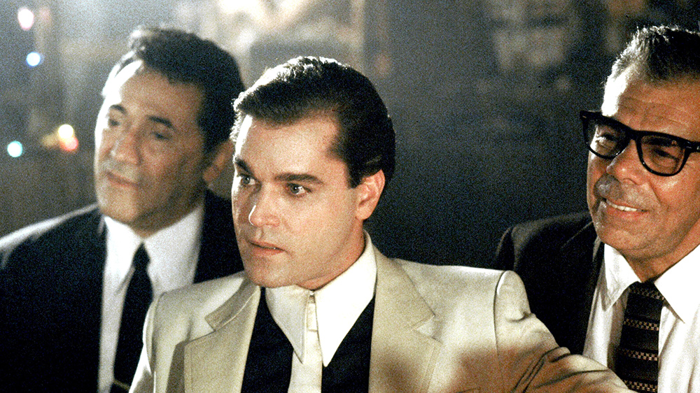 Editorial use only. No book cover usage.Mandatory Credit: Photo by Warner Bros/Kobal/REX/Shutterstock (5886050q)GOODFELLAS - Frank Adonis, Ray Liotta and John MancaGoodfellas - 1990Director: Martin ScorseseWarner BrosUSAScene StillLes Affranchis