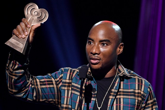 BURBANK, CALIFORNIA - JANUARY 18: (EDITORIAL USE ONLY. NO COMMERCIAL USE) Charlamagne tha God receives award onstage at the 2019 iHeartRadio Podcast Awards Presented by Capital One at the iHeartRadio Theater LA on January 18, 2019 in Burbank, California. (Photo by Kevin Winter/Getty Images for iHeartMedia)