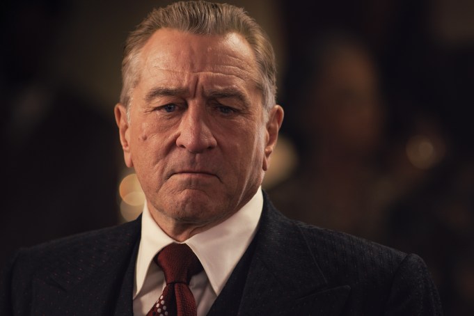 Frank Sheeran (Robert De Niro) has conflicting loyalties in The Irishman. © 2019 Netlfix US, LLC. All rights reserved.