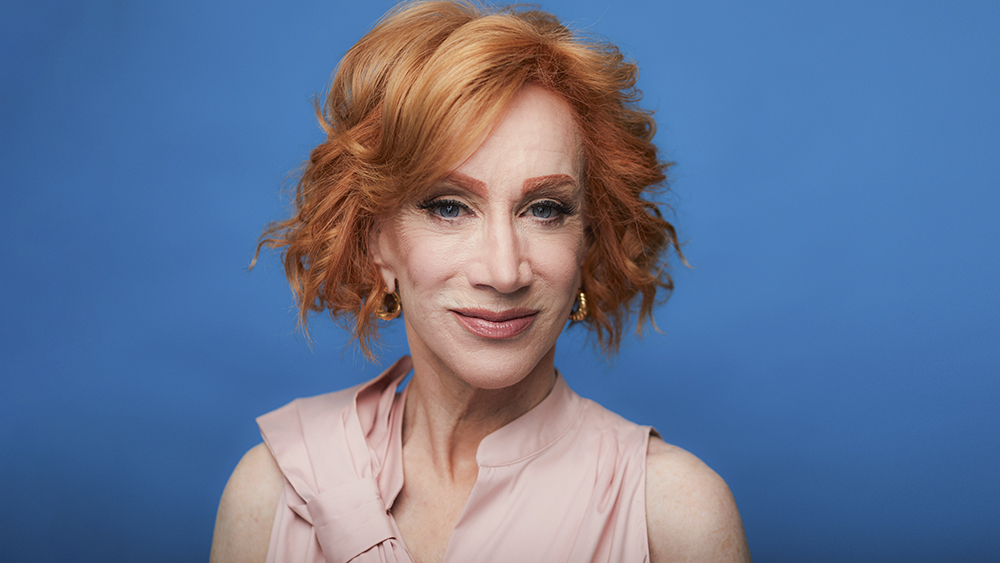 Kathy Griffin posing for a portrait in New York