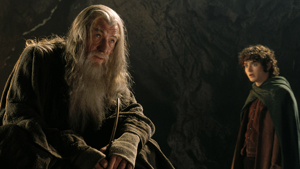 THE LORD OF THE RINGS: FELLOWSHIP OF THE RING, Ian McKellen, Elijah Wood, 2001