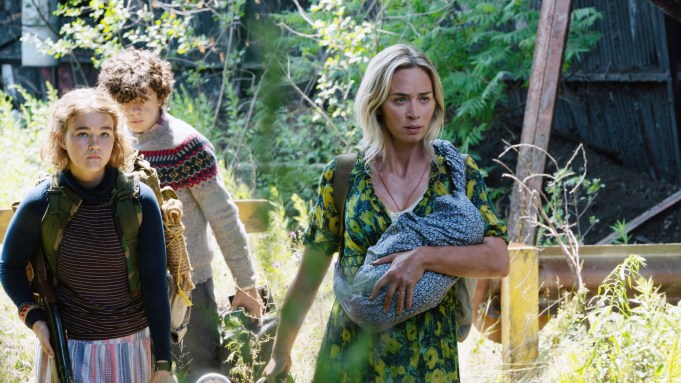 A QUIET PLACE PART II, (aka A QUIET PLACE PART 2), from left: Millicent Simmonds, Noah Jupe, Emily Blunt, 2020. ph: Jonny Cournoyer / © Paramount Pictures / courtesy Everett Collection