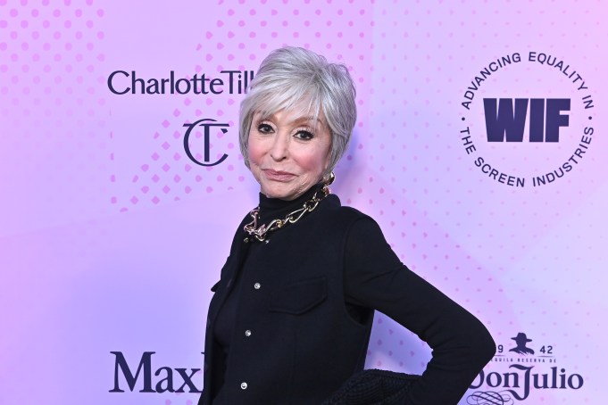 LOS ANGELES, CALIFORNIA - MARCH 25: Rita Moreno (wearing Sportmax and Max Mara) attends the 15th Annual Women In Film Oscar Nominees Party presented by Max Mara, Charlotte Tilbury Beauty, and Heineken at Bar Lis on March 25, 2022 in Los Angeles, California. (Photo by Stefanie Keenan/Getty Images for Women in Film (WIF))