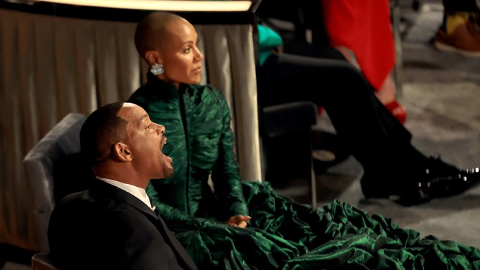 Will Smith and Jada Pinkett Smith at the 94th Academy Awards held at Dolby Theatre at the Hollywood & Highland Center on March 27th, 2022 in Los Angeles, California.