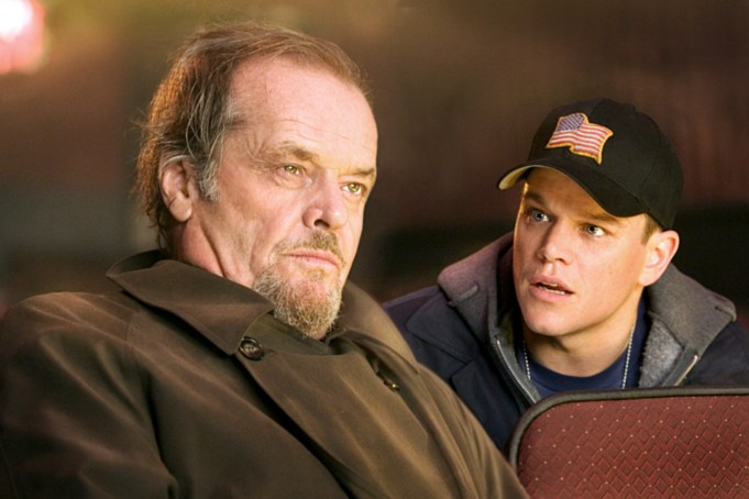 THE DEPARTED, Matt Damon, Jack Nicholson, 2006, ©Warner Bros./courtesy Everett Collection