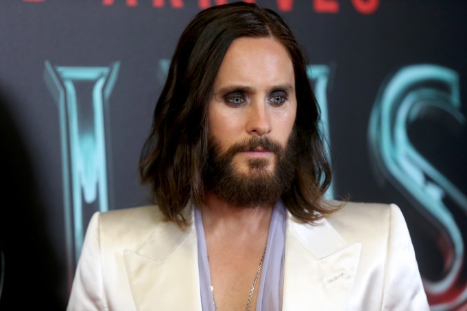 LOS ANGELES, CALIFORNIA - MARCH 30: Jared Leto attends the "Morbius" Fan Special Screening at Cinemark Playa Vista and XD on March 30, 2022 in Los Angeles, California. (Photo by Phillip Faraone/WireImage)