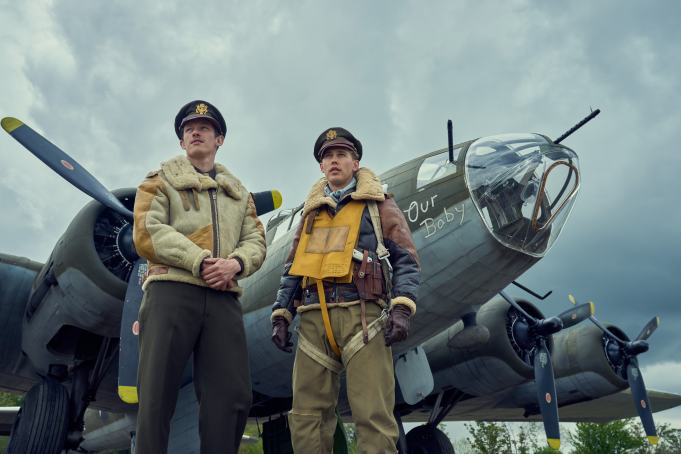 Callum Turner and Austin Butler in "Masters of the Air"