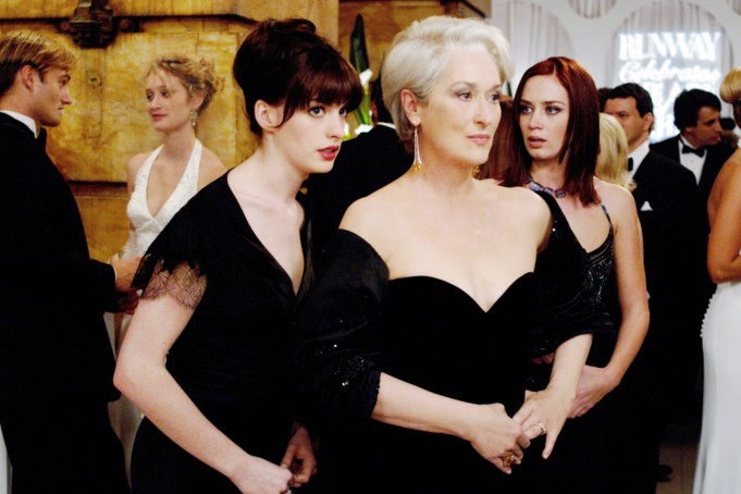 THE DEVIL WEARS PRADA, Anne Hathaway, Meryl Streep, Emily Blunt, 2006, TM & Copyright (c) 20th Century Fox Film Corp. All rights reserved.