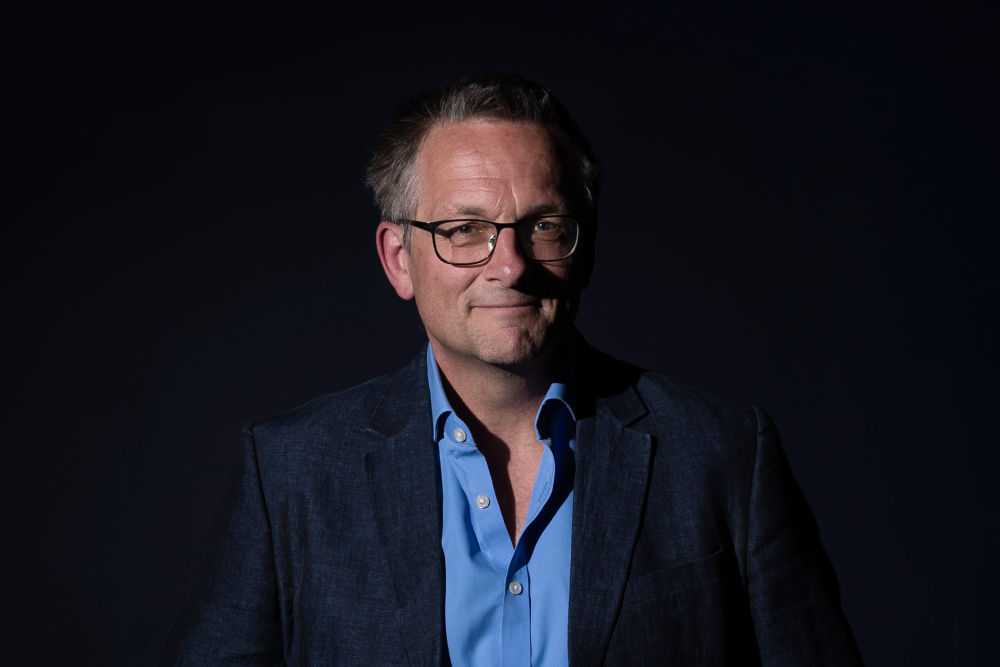 SYDNEY, AUSTRALIA - SEPTEMBER 16: Dr Michael Mosley poses for a photo at the ICC Sydney on September 16, 2019 in Sydney, Australia. The Centenary Institute Oration is part of the 14th World Congress on Inflammation. (Photo by Brook Mitchell/Getty Images)