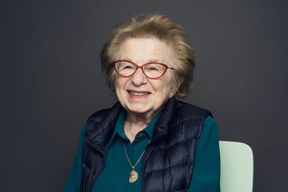 Dr. Ruth Westheimer photogrpahed at the Variety Sundance Portrait Studio in Park City, UT.