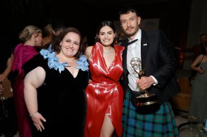 LOS ANGELES, CALIFORNIA - SEPTEMBER 15: (L-R) Jessica Gunning, Nava Mau, and Richard Gadd attend Netflix's Primetime Emmy afterparty at Hilex on September 15, 2024 in Los Angeles, California.  (Photo by Emma McIntyre/Getty Images for Netflix)