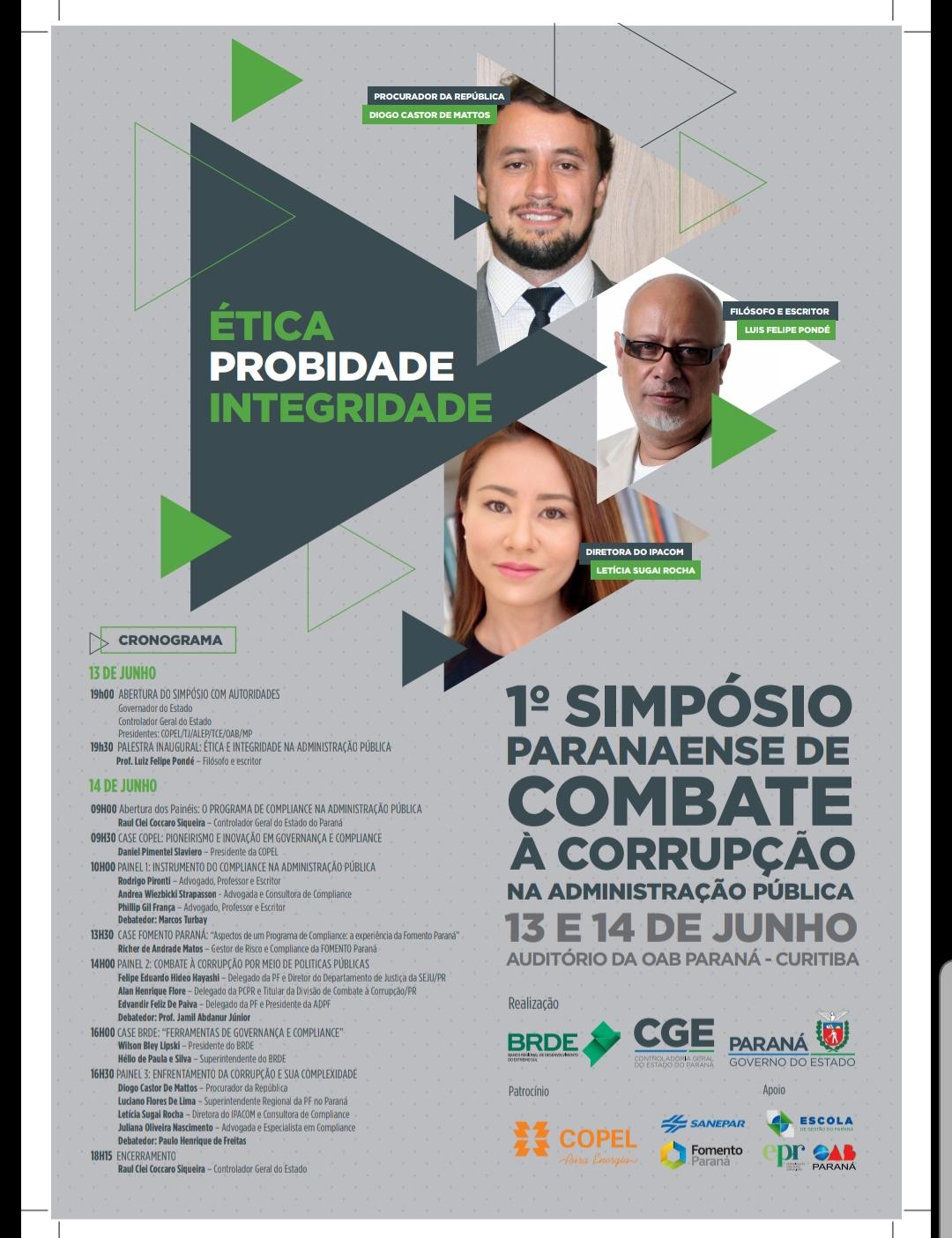 Convite Simpósio Combate à Corrupção