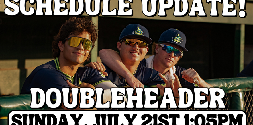 July 10th Postponed Doubleheader Rescheduled For July 21st