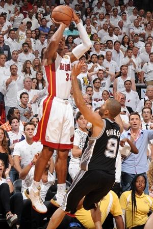 Ray Allen (above) hit the game-tying 3-pointer to force overtime.