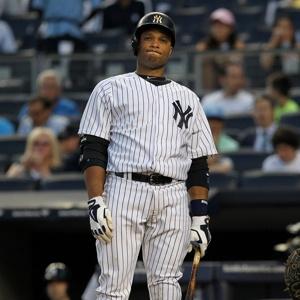 REALLY? Robinson Cano reacts after a strike call in the fourth inning of last night’s loss to the Rays.