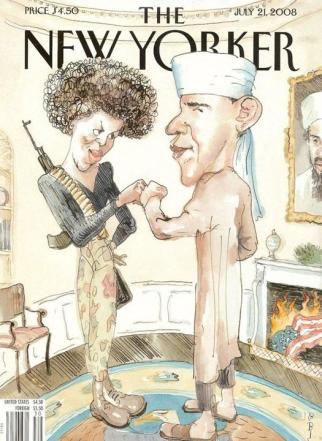 The New Yorker cover from July 21, 2008.