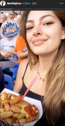 Demi-Leigh Nel-Peters at Mets game