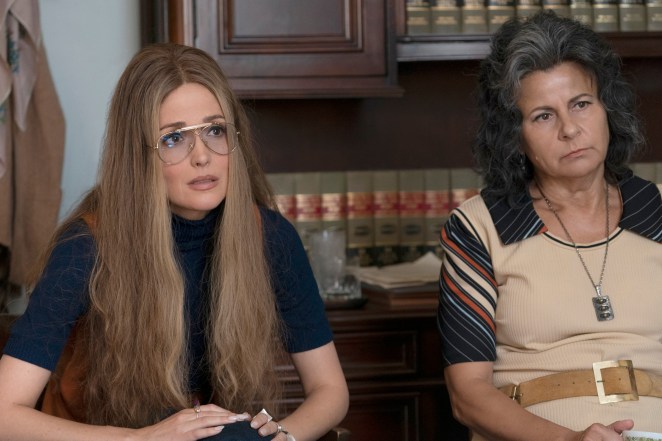 Rose Byrne as Gloria Steinem and Tracey Ullman as Betty Friedan.