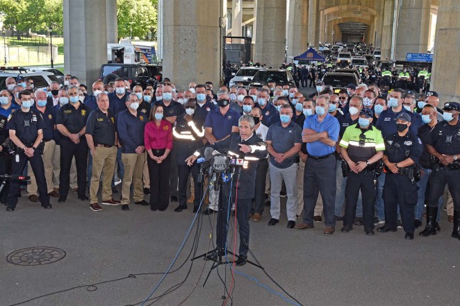 Police Benevolent Association press conference George Floyd