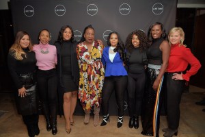  Lizzette Martinez, Andrea Kelly, Lisa Van Allen, Tarana Burke, Kitti Jones, Jerhonda Pace, Asante McGee and Gretchen Carlson attend Lifetime / NeueHouse Luminaries series 'Surviving R. Kelly' documentary screening and conversation at Neuehouse that was shut down. 