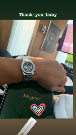 ARod shows off his new bling on Instagram.