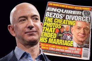 Jeff Bezos and his cover of "The National Enquirer"