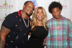 Kevin Hunter and Wendy Williams with their son Kevin Hunter Jr. 