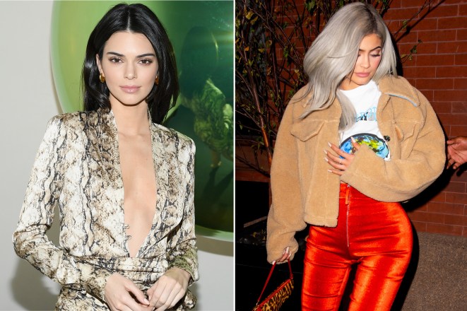 Kendall and Kylie Jenner show off Cash Lawless' handiwork.