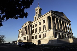 This Jan. 8, 2020, photo shows the Tennessee State Capitol in Nashville. (AP Photo/Mark Humphrey)