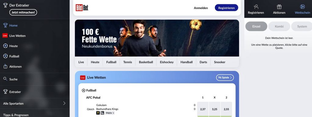 Neuer PayPal Wettanbieter BildBet