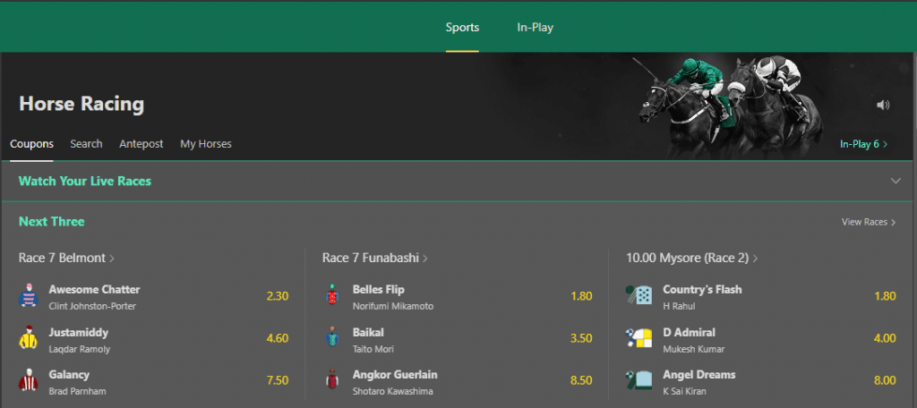 Bet365 Pferderennen