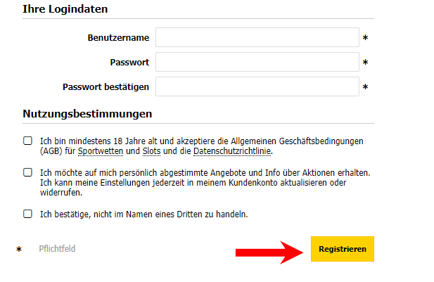 Interwetten das Konto Aktivieren