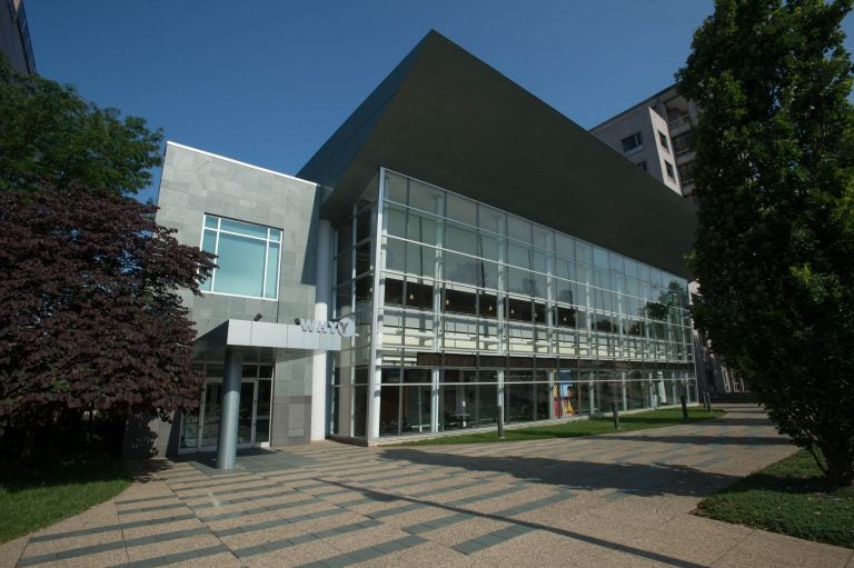 Front of WHYY building in Philadelphia, PA