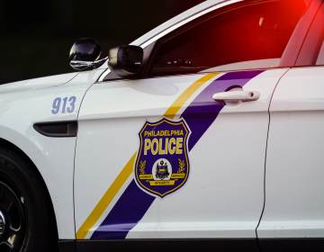 Closeup of a police vehicle in Philadelphia
