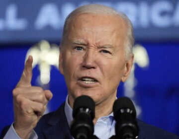 President Joe Biden speaks at a campaign event, April 16, 2024, in Scranton, Pa.